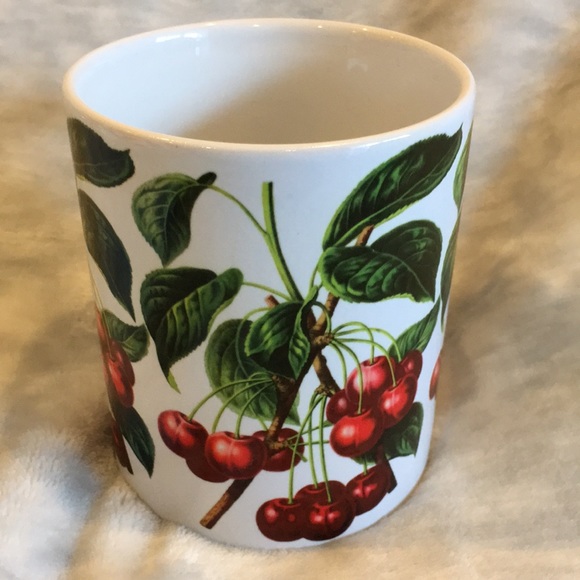 Wild Cherries Ceramic Mug NWT 6 oz Orca Coatings Cherry Botanical Mug - Picture 4 of 12